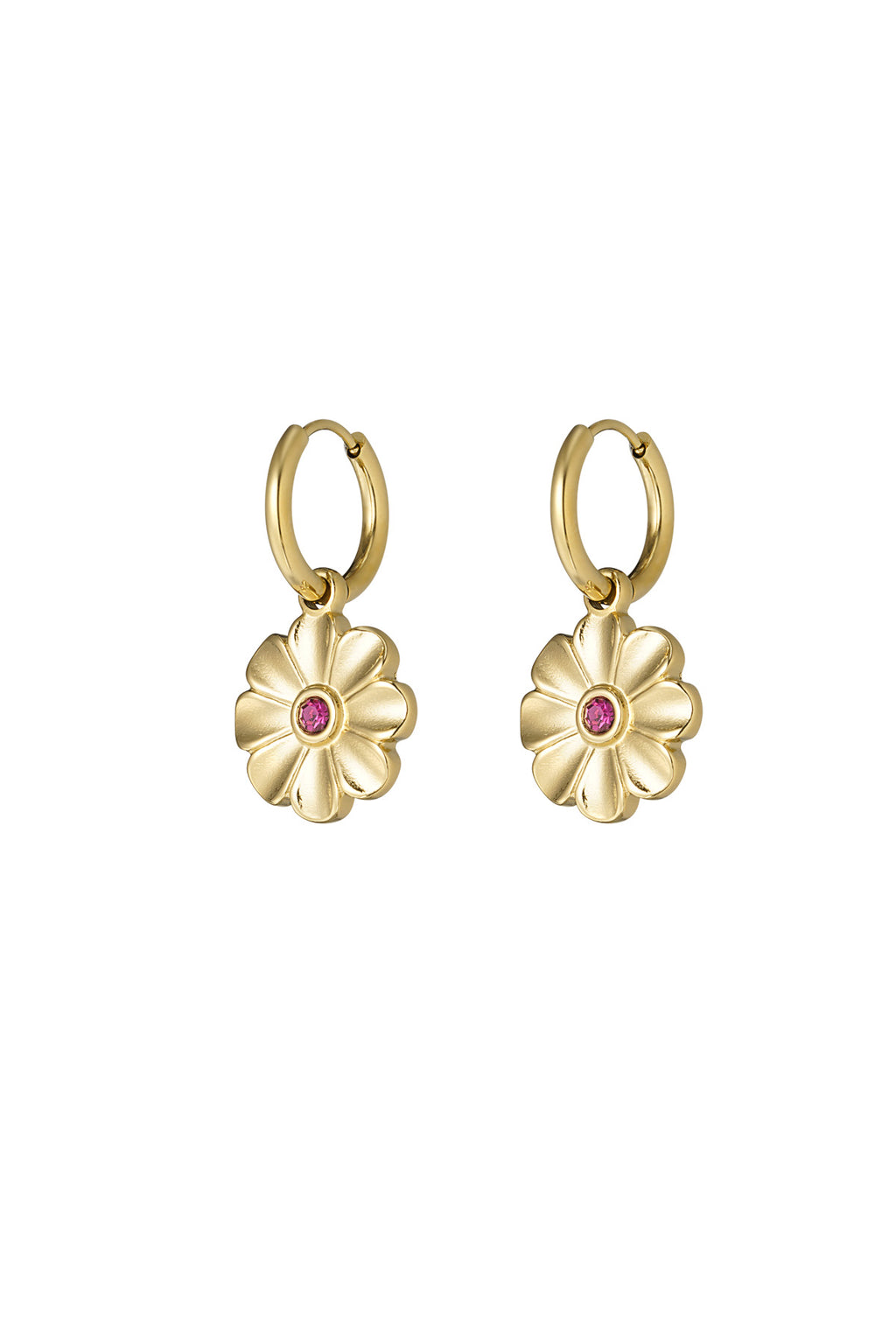 Oorbel | Shimmering Flower | Goud