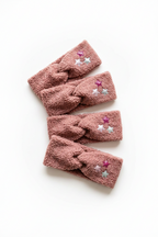 Haarband | Teddy Sparkle — Zachte Glitter Haarband | Donker Roze