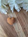 Non-slip Hair Clip Heart Yellow