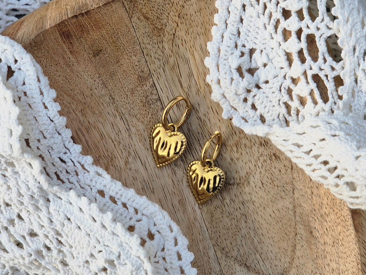 Oorbel | Hart | Goud