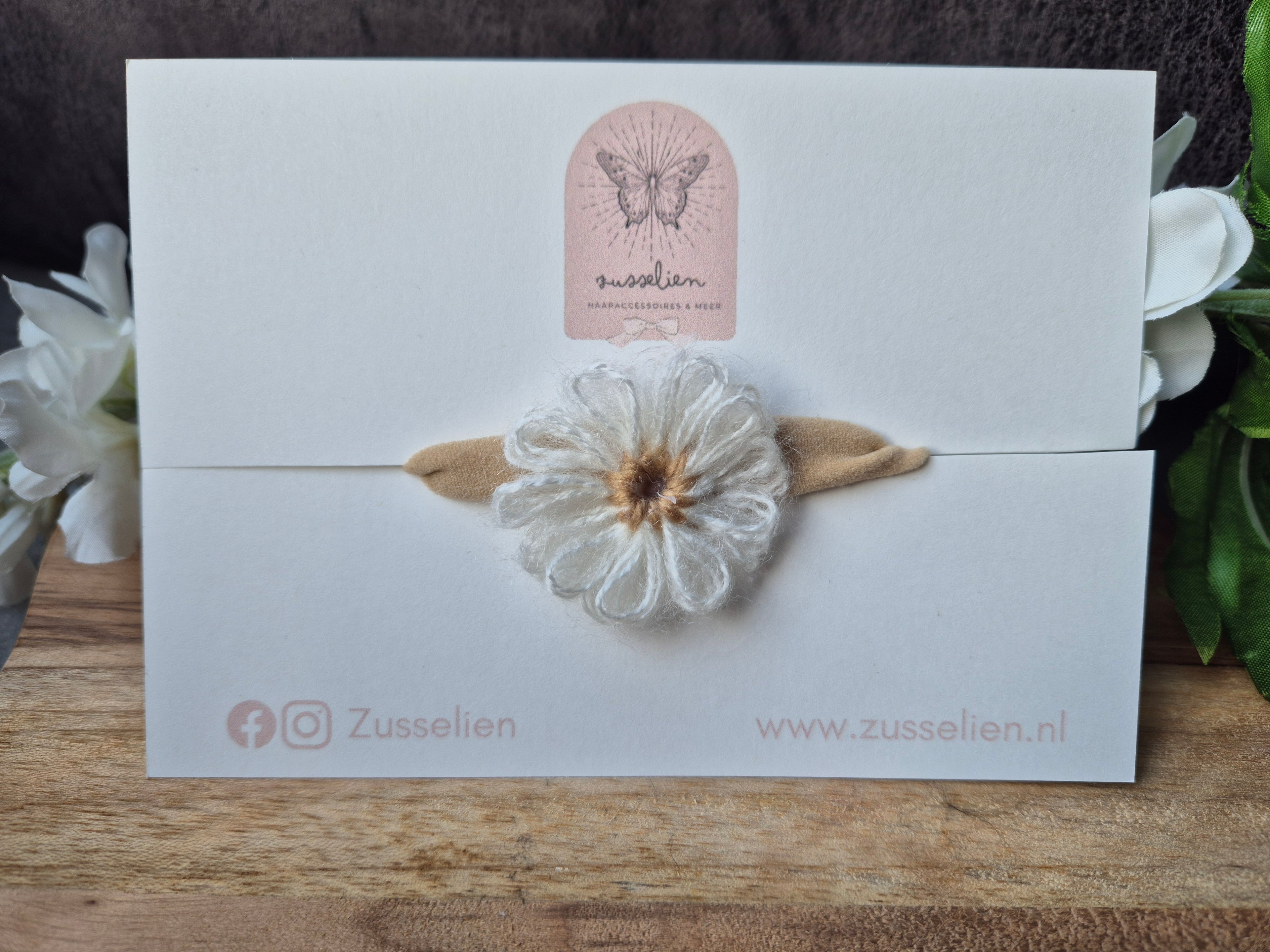 Baby/Peuter haarband| Wool | Wit
