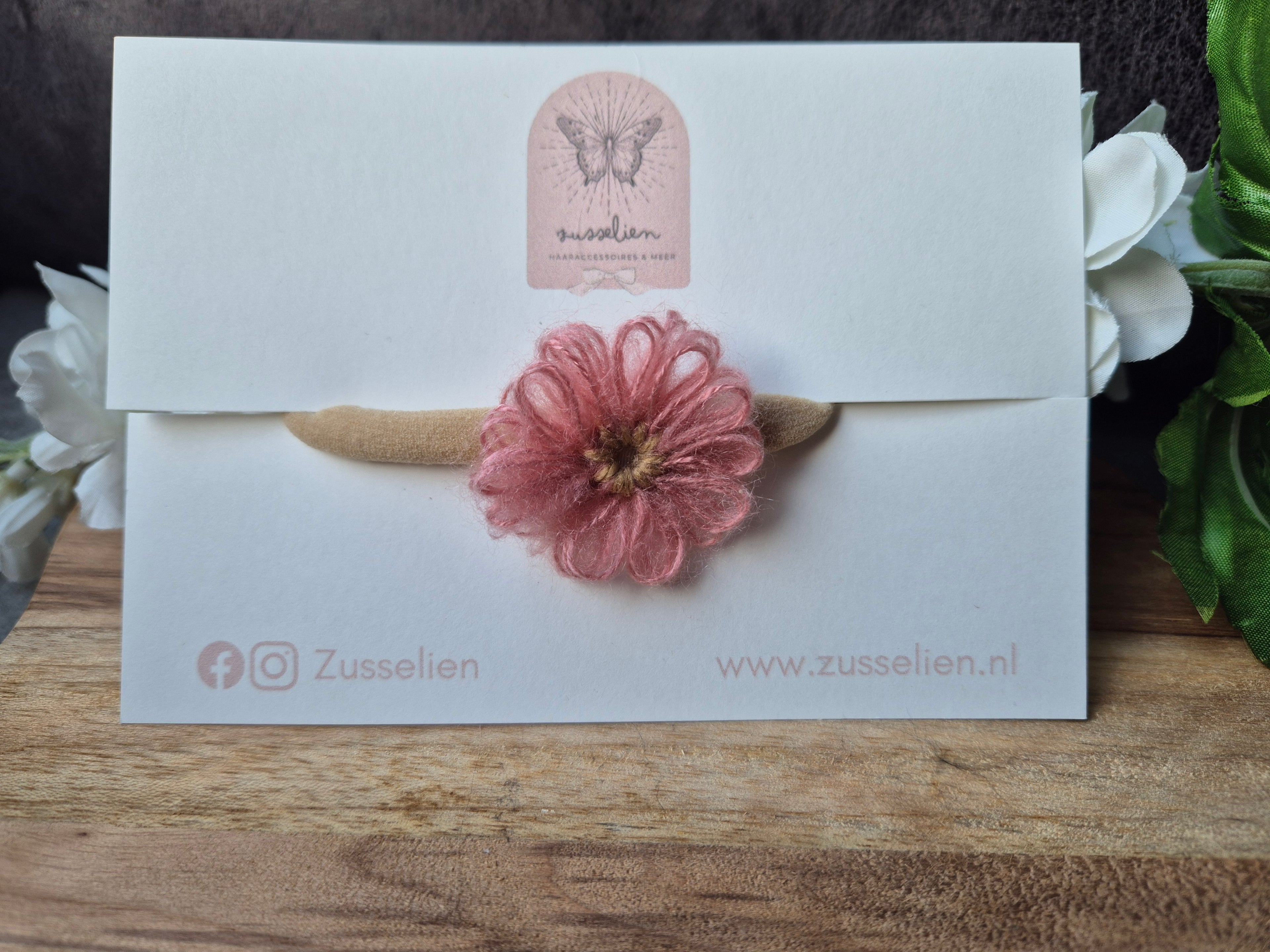 Baby/Peuter Haarband | Wool | Roze