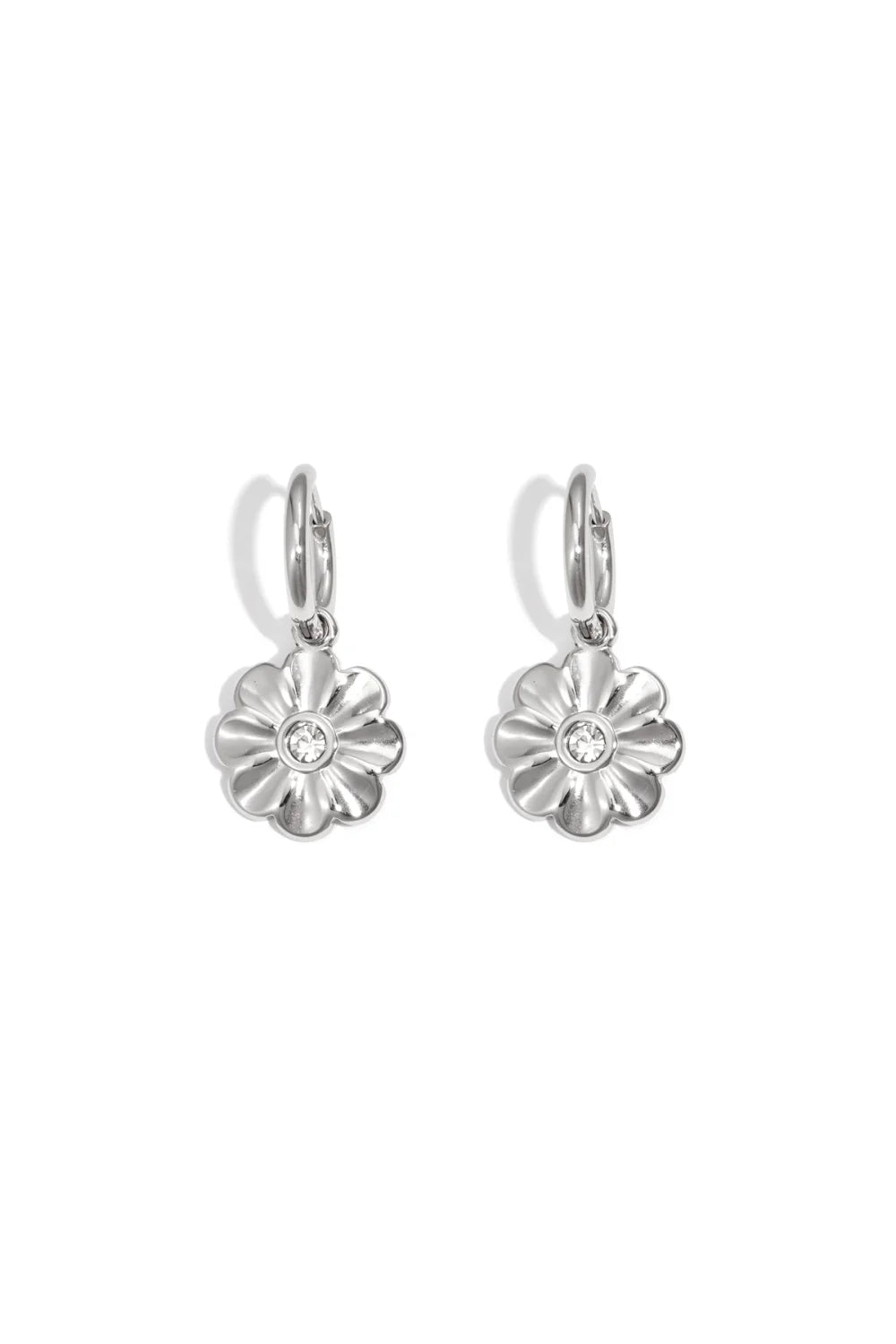 Oorbel | Shimmering Flower | Zilver