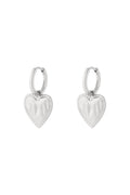 Oorbel |  Hart| Zilver