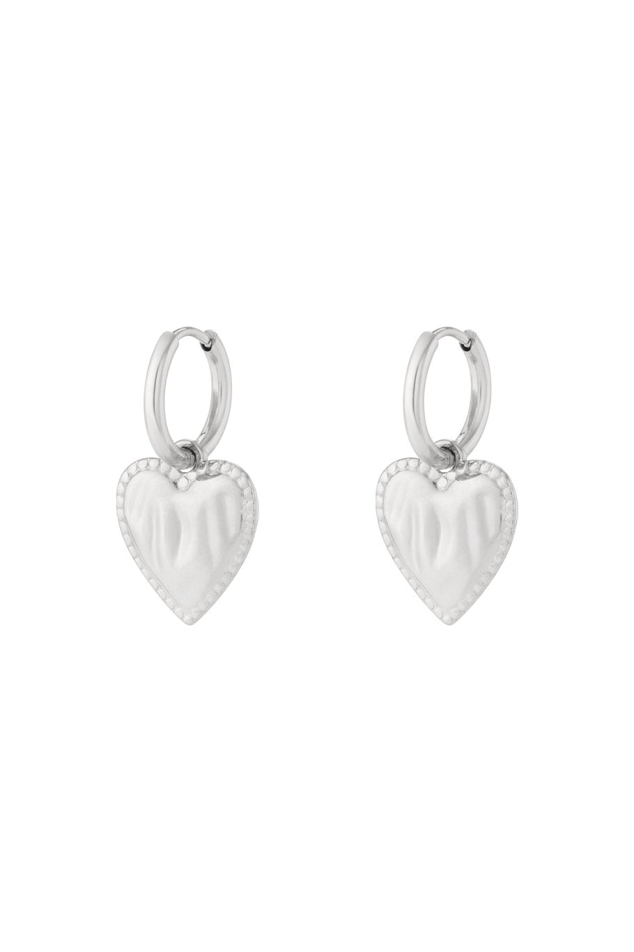 Oorbel |  Hart| Zilver