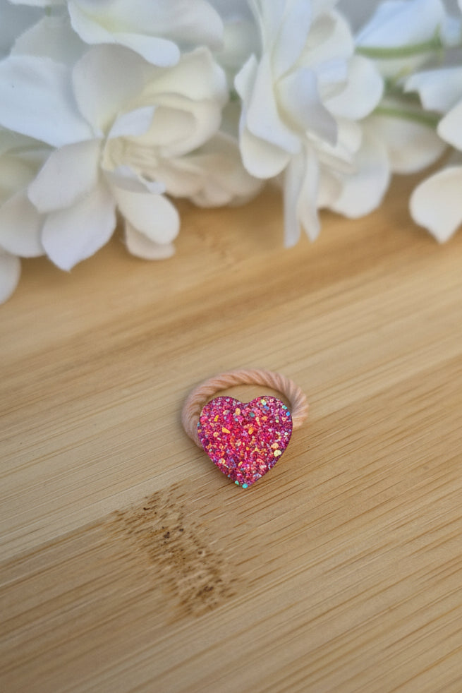 Haarelastiek | Suiker Hart | Roze