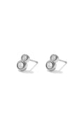 Oorsteker | Simple Diamond | Zilver