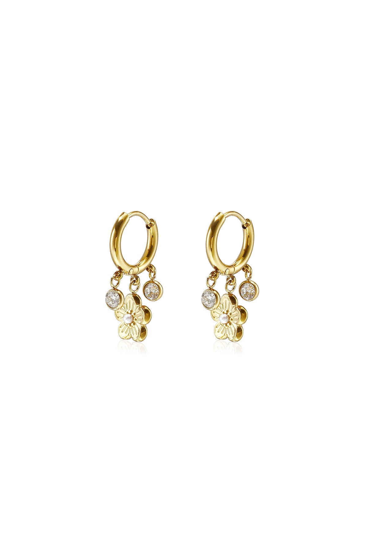 Oorbel | Bedazzled Flower